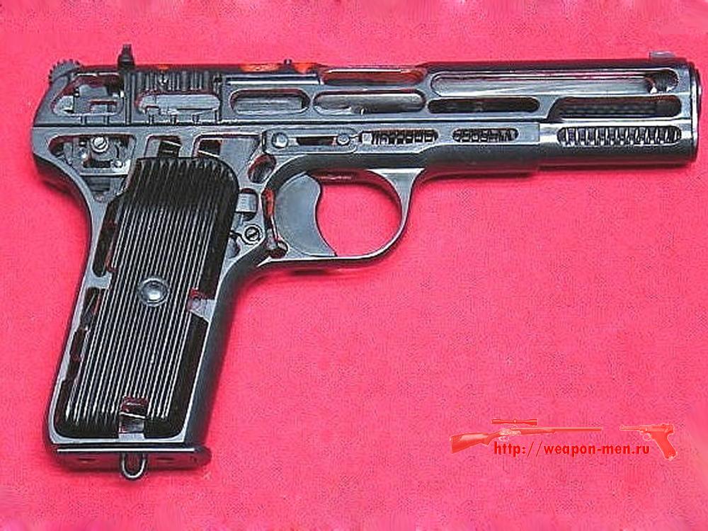 Пистолет ТТ - Тульский Токорев (Схематический разрез) 